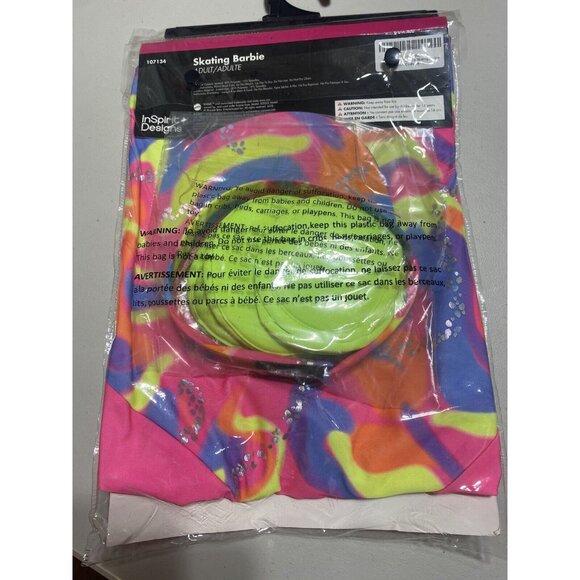 Barbie The Movie Adult Skating Barbie Halloween Costume Women Size Large 12-14 - Picture 2 of 5
